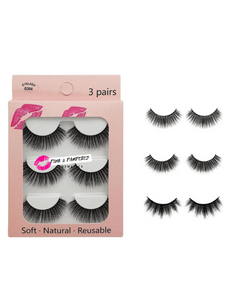 False Eyelashes 16.00 Lash Trio Set freeshipping - Pink & Pampered Salon Pink-&-Pampered-Cosmetics