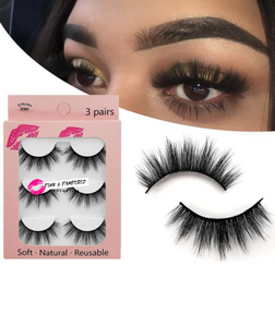 False Eyelashes 16.00 Lash Trio Set freeshipping - Pink & Pampered Salon Pink-&-Pampered-Cosmetics