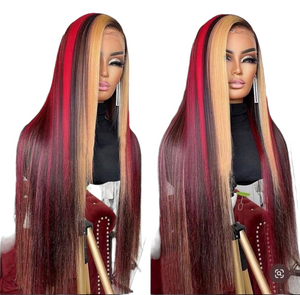 "Fall Vibes" 30" Human Hair Wig Pink & Pampered Salon